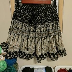 Band of Gypsies 100% Cotton Printed Skirt